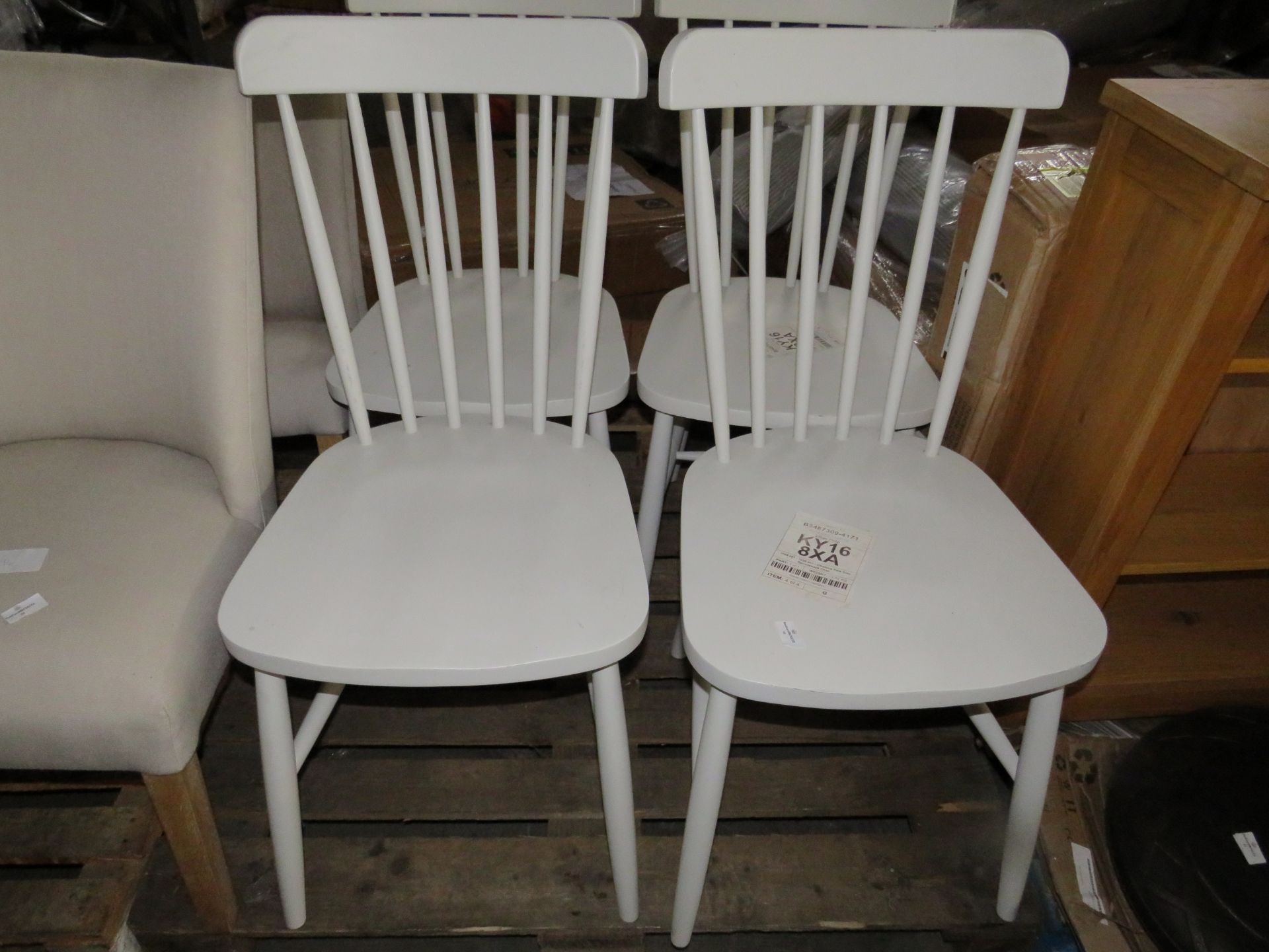 Cotswold Company Elkstone Pale Grey Spindleback Chair Set of Two RRP Â£240.00 - The items in this