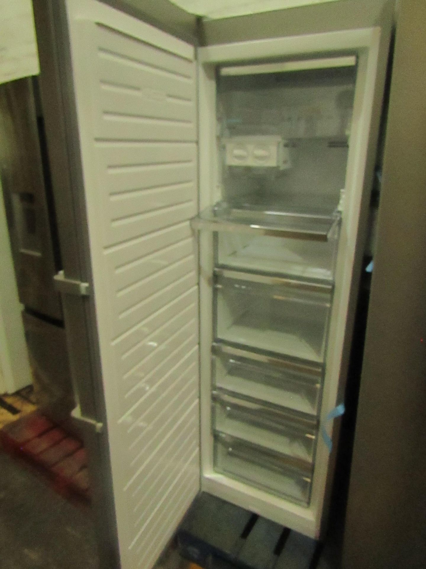 Sharp tall freestanding freezer, no plug so unable to test - Image 2 of 2