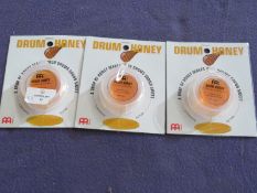3x Meinl - Drum Honey Dampening Drum Pads ( 6 Pads Per Pack ) - New & Packaged.