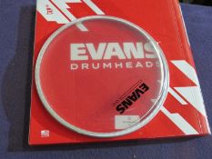 Evans - G12 Clear 8" Tom Batter Drum Head ( Uncoated 8" ) - Good Condition & Boxed.