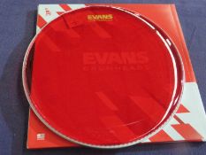 Evans - 14" Hydraulic Red Tom Drum Head - Good Condition & Boxed.