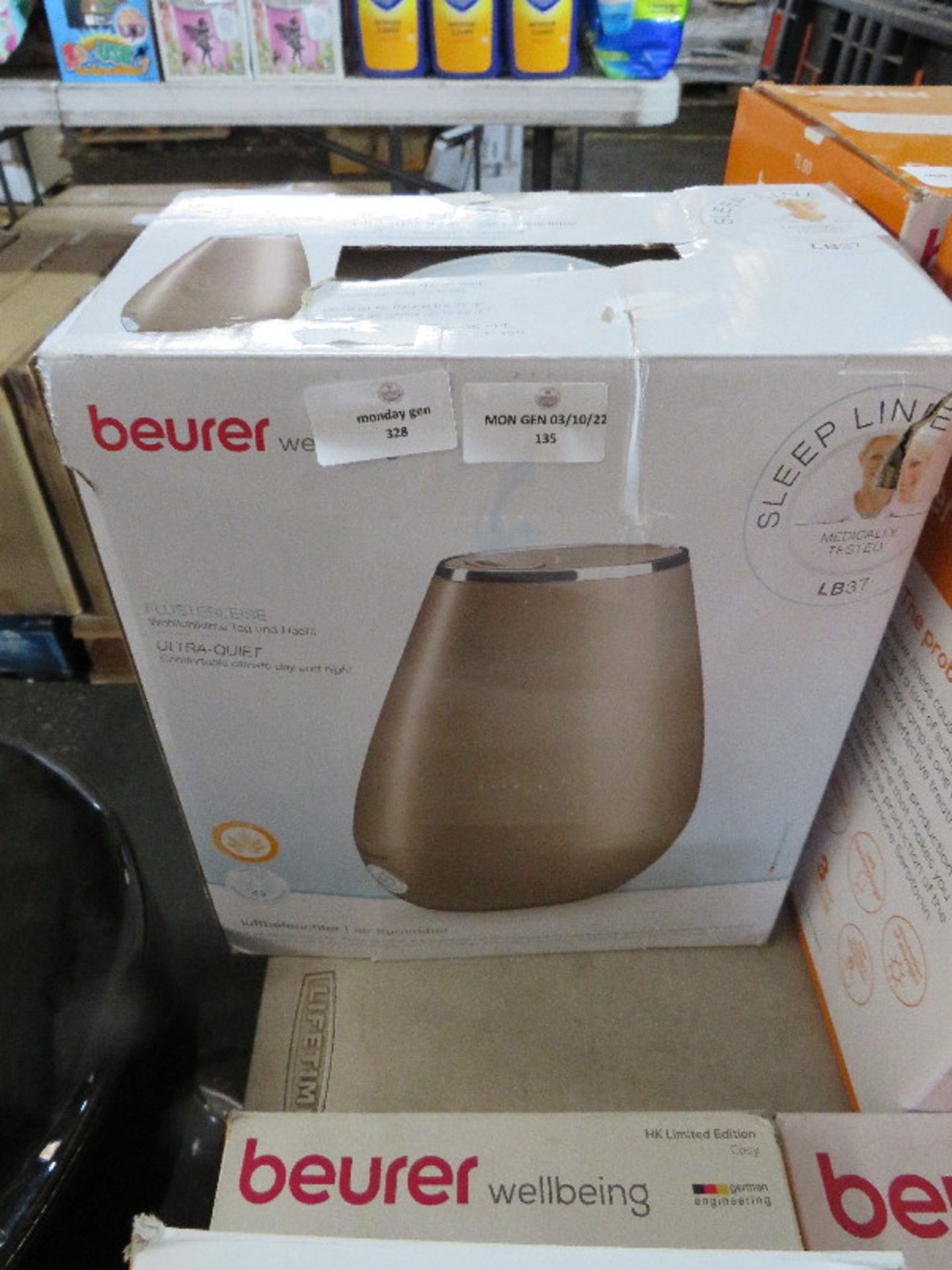 Beurer - LB37 Ultra Quiet Air Humidifier - Item Is Grade B, But Unchecked By Us & Boxed.