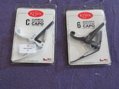 2x Kyser - Classical Quick-Charge Capo ( For 6-String Guitars ) - New & Packaged.