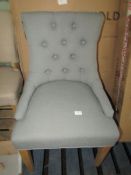 Cotswold Company Primrose Upholstered Button Back Chair - Grey RRP Â£185.00 (PLT COT-APM-A-3038) -