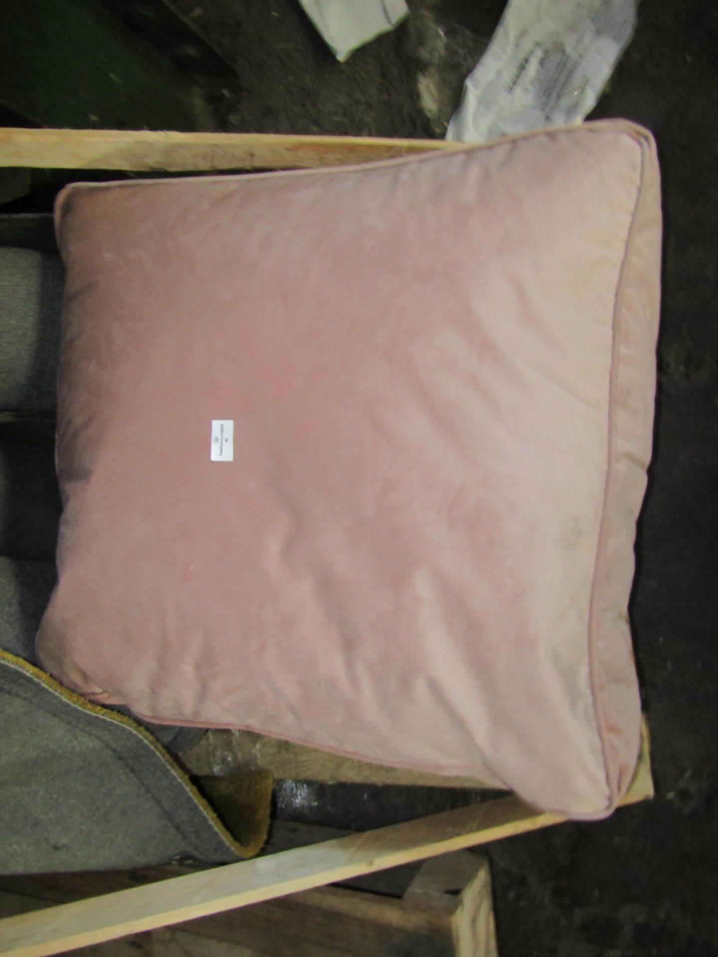 Cox & Cox Indoor Outdoor Large Square Cushion - Soft Blush RRP Â£40.00 (PLT COX-AP-A-2519) - This