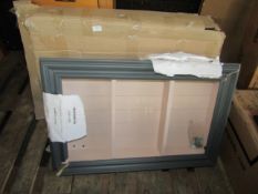 Cox & Cox Curiosity Cabinet Grey & Blush RRP Â£350.00 (PLT COX-AP-A-3116) - This product has been