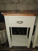 Cotswold Company Sussex Cotswold Cream 1 Drawer Bedside Table RRP Â£155.00 (PLT COT-APM-A-3038) -