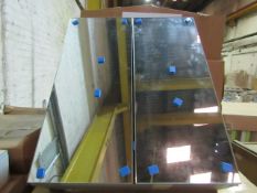 Unbranded - 2-Door Mirror Cabinet GRN Grey Avola ( 67x55cm ) - Unused & Boxed.