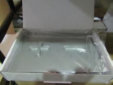 Roca - PL6 Dual Lacquered Grey Flush Plate - New & Boxed.