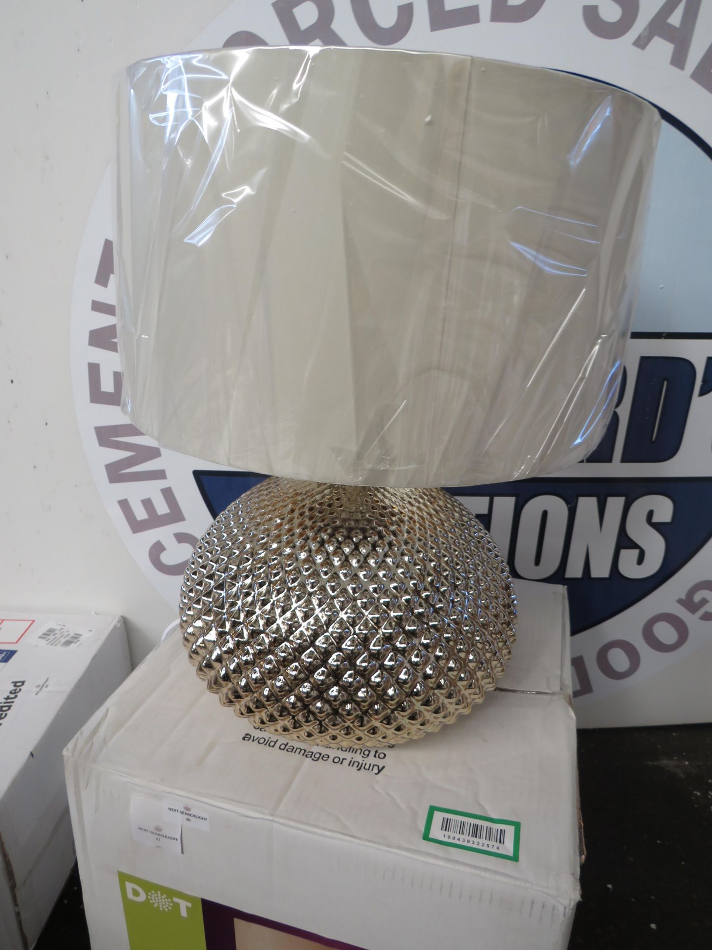 Searchlight 2l Hobnail Table Lamp - Gold RRP ¶œ130.00 (PLT 2plt)