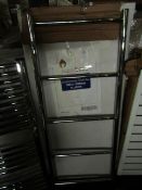 Warm Base - Galax Contemporary Towel Rail Chrome - 500x1200mm - Looks To Be In Good Condition,