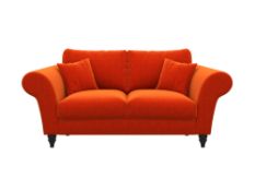 1x Cavendish Upholstery Emma 2 Seater Sofa, Handmade in the UK - Stella Fire - RRP ?1799 - New,