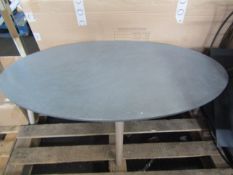 Moot Group Hudson Living Bergen Scandi Oval Coffee Table RRP Â£130.00 - This item looks to be in