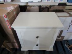 Cotswold Company Chantilly Warm White Large 2 Drawer Bedside RRP Â£229.00 (PLT COT-APM-A-3132) -