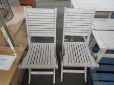 Cotswold Company Baunton 2 folding chairs RRP Â£150.00 (PLT COT-APM-A-3132) - This item looks to