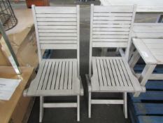 Cotswold Company Baunton 2 folding chairs RRP Â£150.00 (PLT COT-APM-A-3132) - This item looks to
