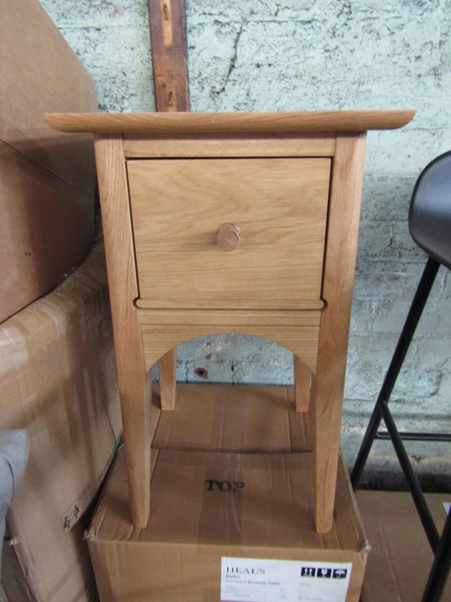 Heals Blythe Compact Bedside Table RRP Â£349.00 - This item looks to be in good condition and