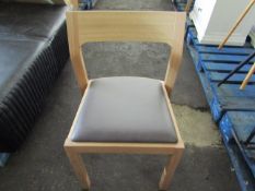 Heals Profile Chair in Oak with Brown Leather RRP Â£330.00 - This item looks to be in good condition