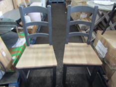 Cotswold Company Ellwood Charcoal Ladderback Dining Chair RRP Â£145.00 - This item looks to be in