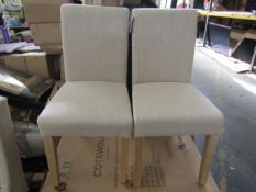Cotswold Company Aster Stone Linen Straight Back Chair RRP Â£120.00 (PLT COT-APM-A-2945) - This item