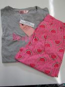 Follow That Dream Girls Jersey Fun Print Top & Leggings Pyjama Set Aged 9-10yrs New & Packaged