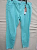 Kangaroos Jeans Aqua Colour Size 24 New With Tags