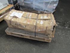 Moot Group RV Astley Finola Console Table Black Brass Handles RRP £879.00 (PLT MOO-AP-A-3148) - This