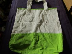 LG Land - Set of 10 Green Cotton Long Handle Bags ( 44w x 40h ) - Unused & Packaged.