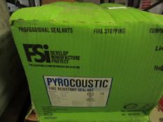 100x Pyrocoustic - Fire Resistanrt Sealant - White 310ml Tubes - Unchecked & Boxed.
