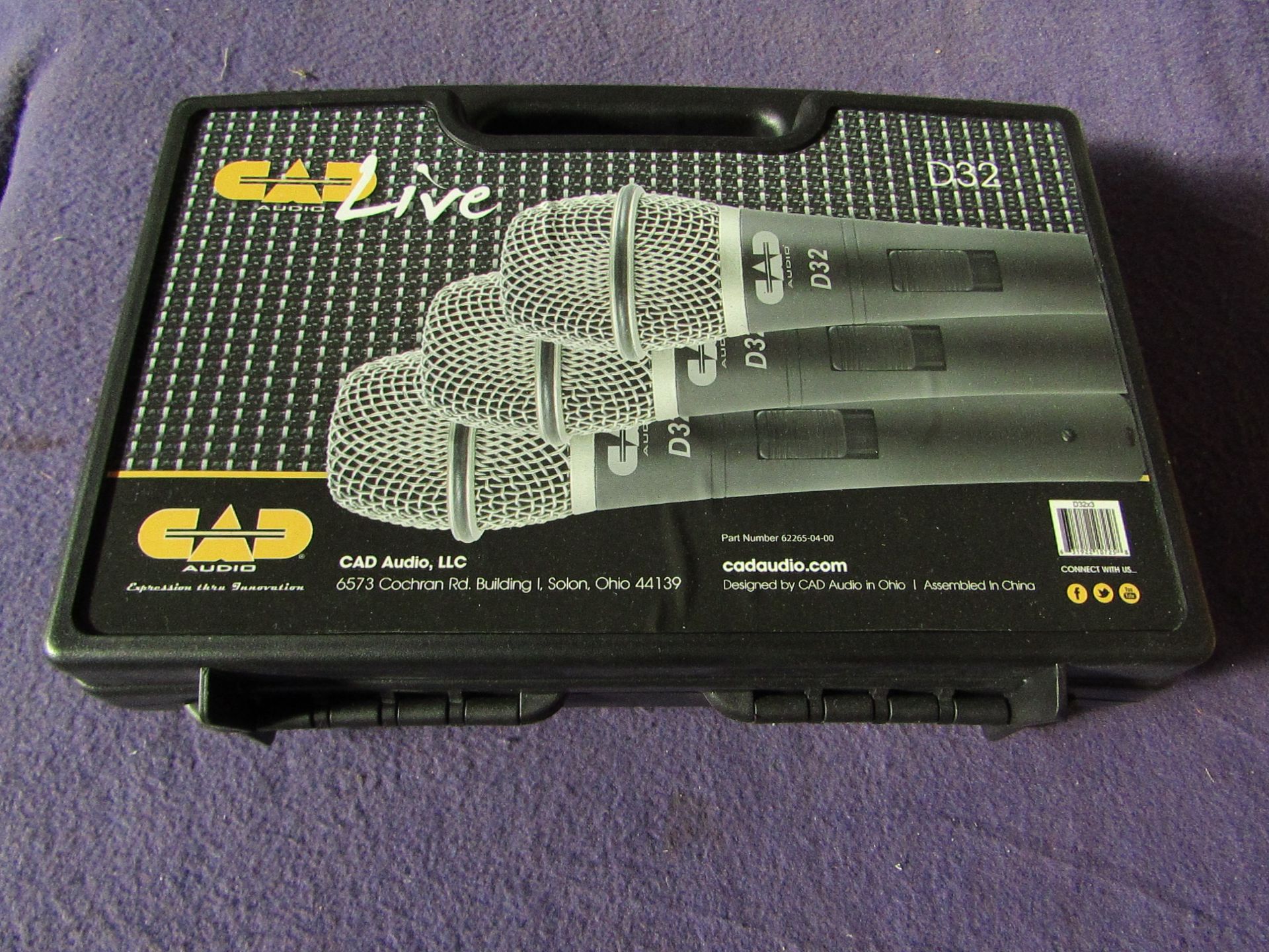 CAD - Set of 3 Microphones ( D32 ) - New & Boxed.