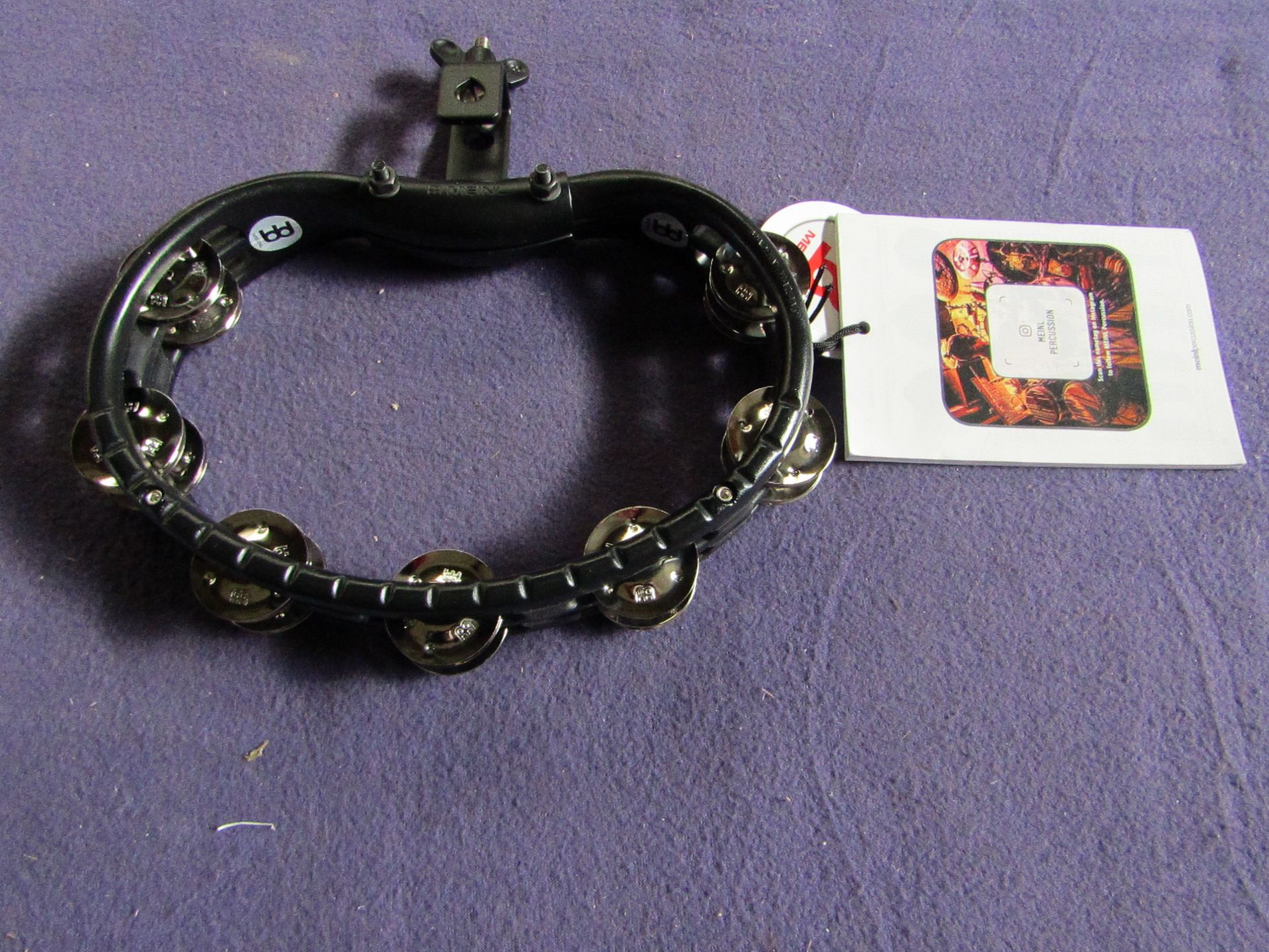 Meinl - Steel Jingles Setup Tambourine - Black - New & Boxed.