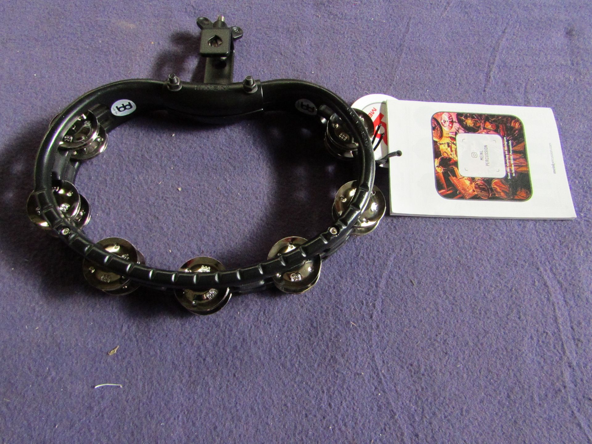 Meinl - Steel Jingles Setup Tambourine - Black - New & Boxed.