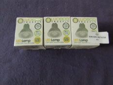 3x Luceco - Truefit LED Lamp Bulbs ( GU10 ) - Unchecked & Boxed.