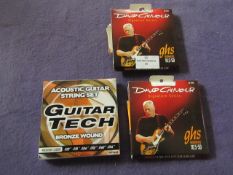 2x David Gilmour - GHS Boomers ( 10.5-50 ) - Unchecked & Boxed.