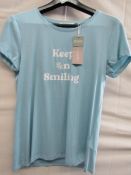 Tom Tailor T/Shirt ( With Keep On Smiling Motif On The Front ) Size S New With Tags
