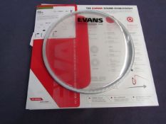 Evans - 8" G12 Clear Tom Batter - Good Condition & Boxed.