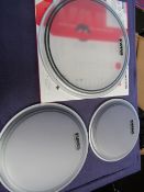 Evans - EC25 Frosted Fusion Pack Tom Drum Skins ( 10", 12", 14" ) - Good Condition & Boxed.