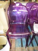 Heals Thalya Chair Purple RRP Â£197.00 - This item looks to be in good condition and appears ready