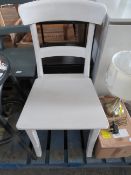 Cox & Cox Lotte Wooden Dining Chair RRP Â£225.00 - The items in this lot are thought to be in good
