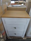 Cotswold Company Chalford Warm White 3 Drawer Filing Cabinet RRP Â£325.00 - The items in this lot
