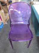 Heals Thalya Chair Purple RRP Â£197.00 - This item looks to be in good condition and appears ready