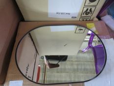 Heals Fine Edge Mirror Oval Black Small RRP Â£179.00 - This item looks to be in good condition and