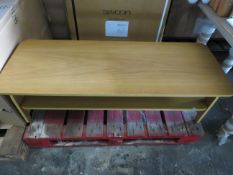 1x La Redoute Jimi 2 tier Coffee Table - Light Wood - Imperfections around the sides but otherwise