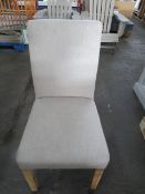 Cotswold Company Aster Stone Linen Straight Back Chair 1 RRP Â£120.00 - This item looks to be in