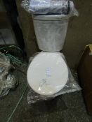 1x Set Being : 1x Unbranded - White WC Toilet Pan - No Packaging. 1x Unbranded - Matching