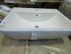 VitrA - White Washbasin ( 1-Tap Hole ) - 600mm - New.