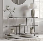 Cox & Cox Textured Topped Metal Sideboard Burnished Silver RRP £695.00 (PLT B000711) SKU COX-AP-122