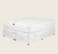 Oka Deluxe King Size Luxury Divan Bed in White RRP £3295.00 Graded Return SKU OKA-RBD017WHT-0-BC976