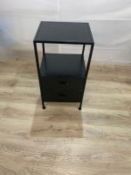 Cox & Cox Industrial Iron Two Drawer Bedside Table RRP £295.00 SKU COX-AP-1226504-BC6134 PID COX-AP6