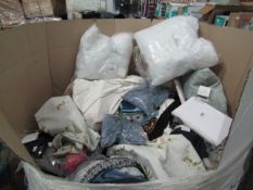 1 Pallet of Mixed items being over 50 items of Clothing & Household items. All unchecked